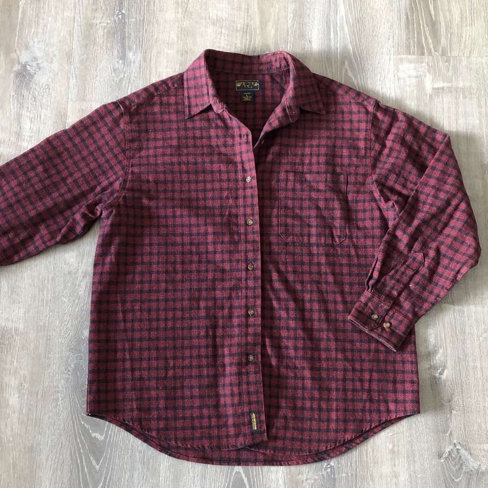 90s Woolrich Vintage Red Plaid Flannel Women's Large